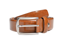 Formal Belt Men - Real Leather Tan Belt - Business / Office wear belt -Oxhide S18 TexasTan