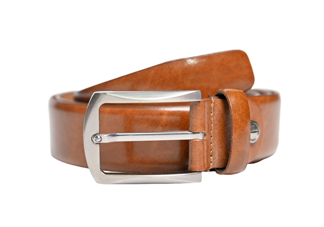 Formal Belt Men - Real Leather Tan Belt - Business / Office wear belt -Oxhide S18 TexasTan