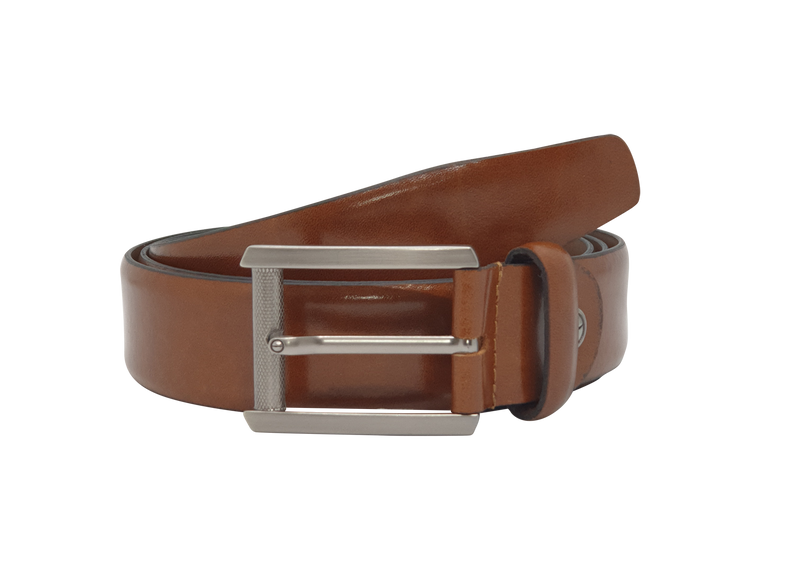 Formal Belt Men - Real Leather Tan Belt - Business / Office wear belt -Oxhide S18 TexasTan