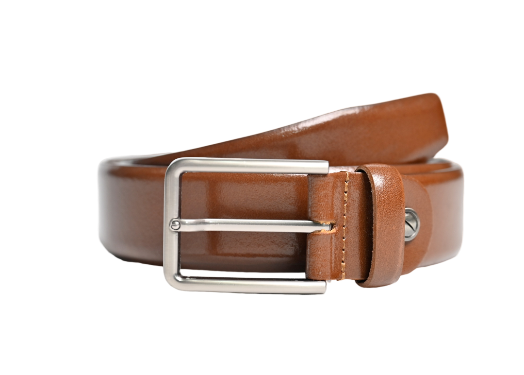 Formal Belt Men - Real Leather Tan Belt - Business / Office wear belt -Oxhide S27