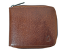 Wallet Men Brown -Zip around Wallet -RFID - Full Grain Leather Wallet - brown Wallet - SD06 Oxhide