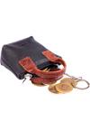 Oxhide Leather Coin Purse , Coin Pouch ,key pouch - SD10 Black