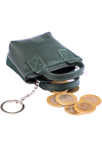 Oxhide Leather Coin Purse , Coin Pouch ,key pouch - SD10 Green