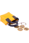 Oxhide Leather Coin Purse , Coin Pouch ,key pouch - SD10 Yellow