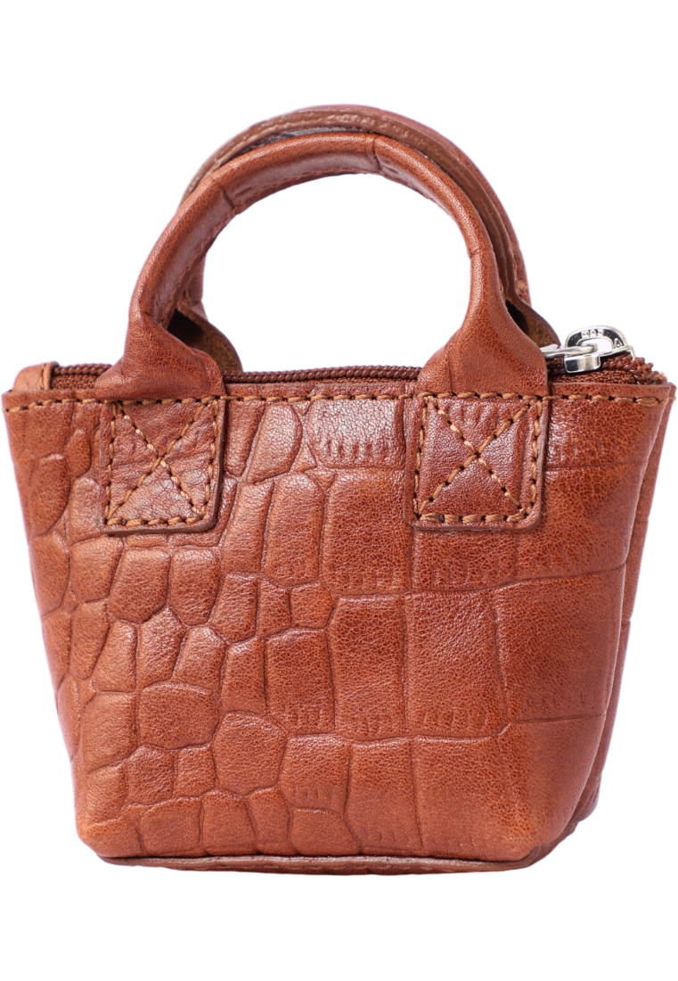 Oxhide Leather Coin Purse , Coin Pouch ,key pouch - SD10 Brown