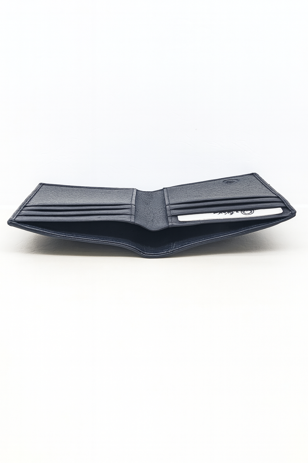 Oxhide Real leather slim black- minimalist wallet -SD11