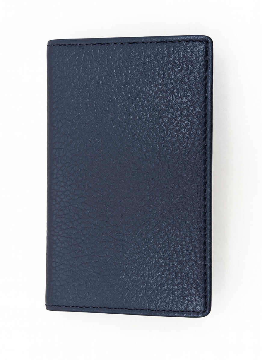 Oxhide Real leather slim black- minimalist wallet -SD11