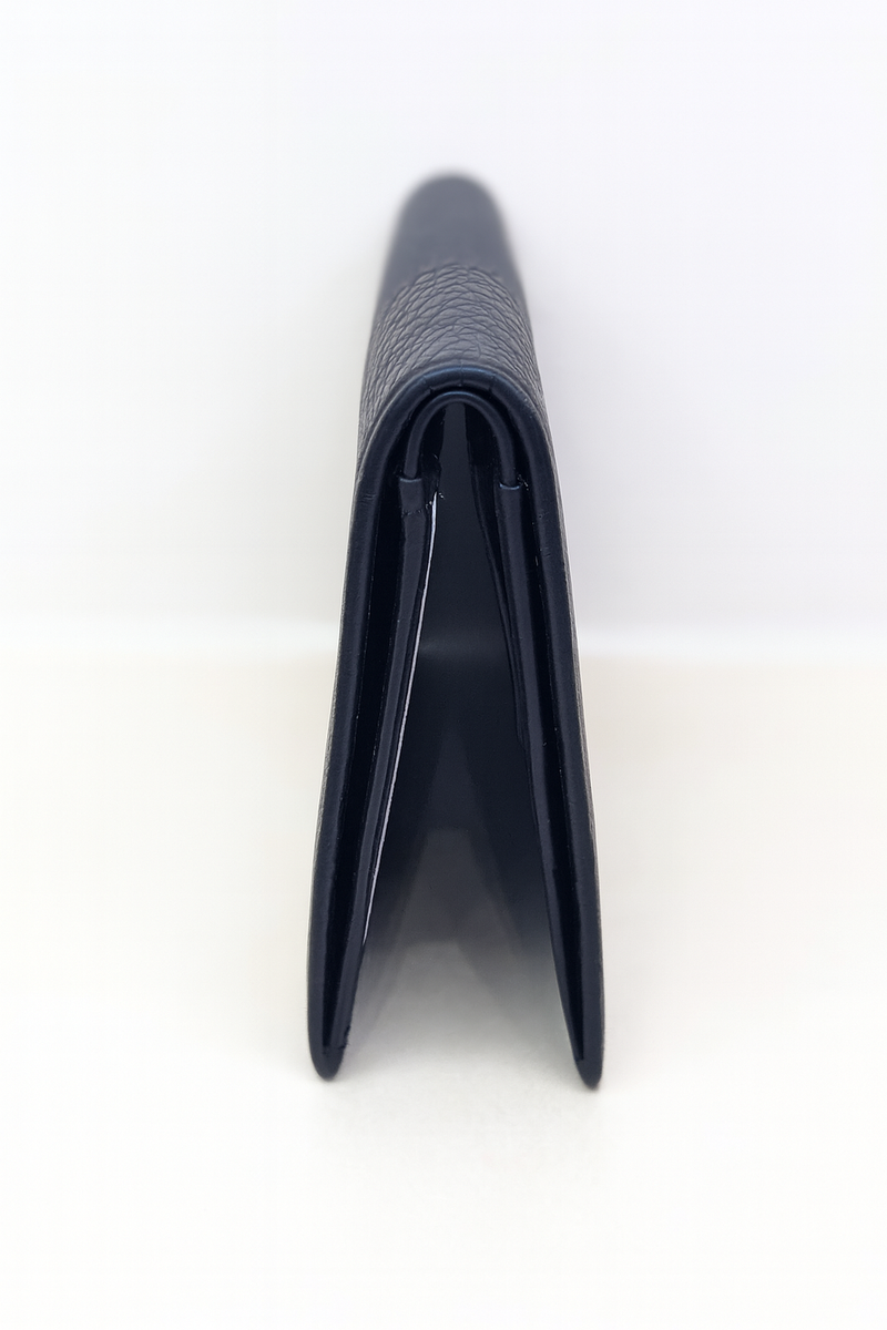 Oxhide Real leather slim black- minimalist wallet -SD11