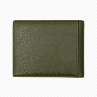Wallet for Men-Minimalist Wallet -Full Grain Leather Wallet-Slim Wallet Green -SD12 Oxhide