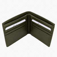 Wallet for Men-Minimalist Wallet -Full Grain Leather Wallet-Slim Wallet Green -SD12 Oxhide
