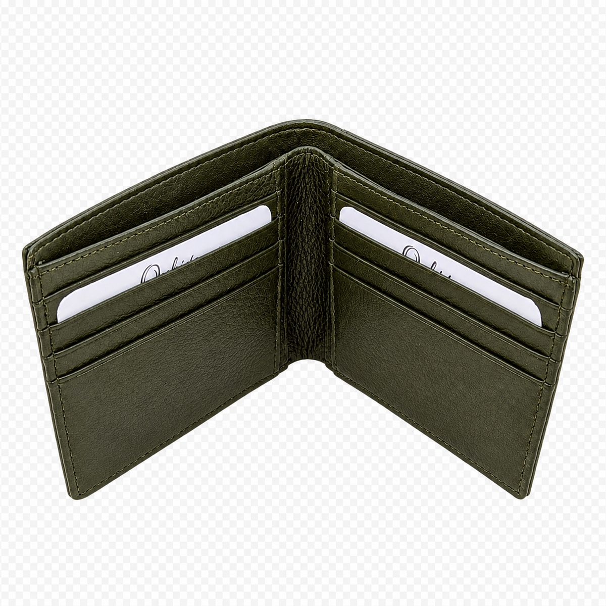 Wallet for Men-Minimalist Wallet -Full Grain Leather Wallet-Slim Wallet Green -SD12 Oxhide