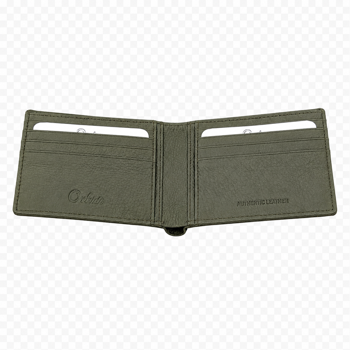 Wallet for Men-Minimalist Wallet -Full Grain Leather Wallet-Slim Wallet Green -SD12 Oxhide