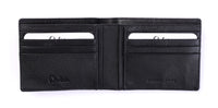 Wallet for Men with coin pouch-Minimalist Wallet -Full Grain Leather Wallet-Slim Wallet Black Wallet -SD12 Oxhide