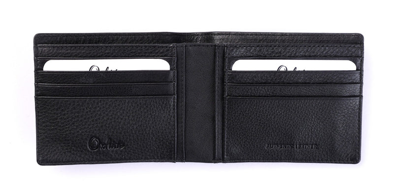 Wallet for Men with coin pouch-Minimalist Wallet -Full Grain Leather Wallet-Slim Wallet Black Wallet -SD12 Oxhide