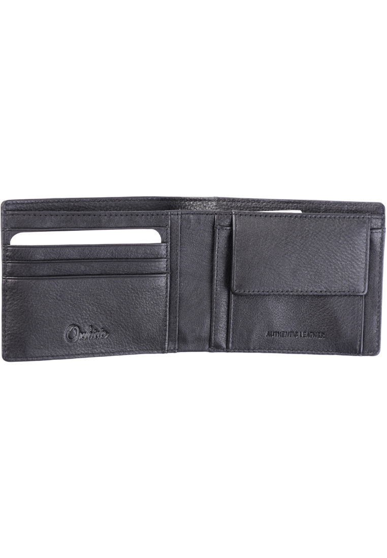 Wallet for Men with coin pouch-Minimalist Wallet -Full Grain Leather Wallet-Slim Wallet BlacK Wallet - SD13 Oxhide