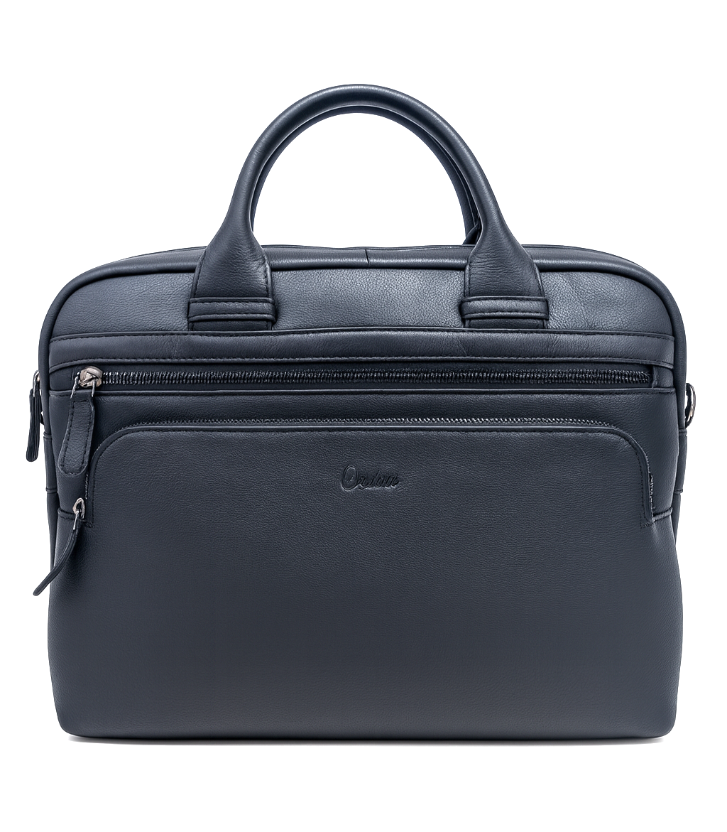 Leather Laptop Bag for Men - Full Grain Leather messenger Bag -Mens Laptop Bag Black - Oxhide SD14