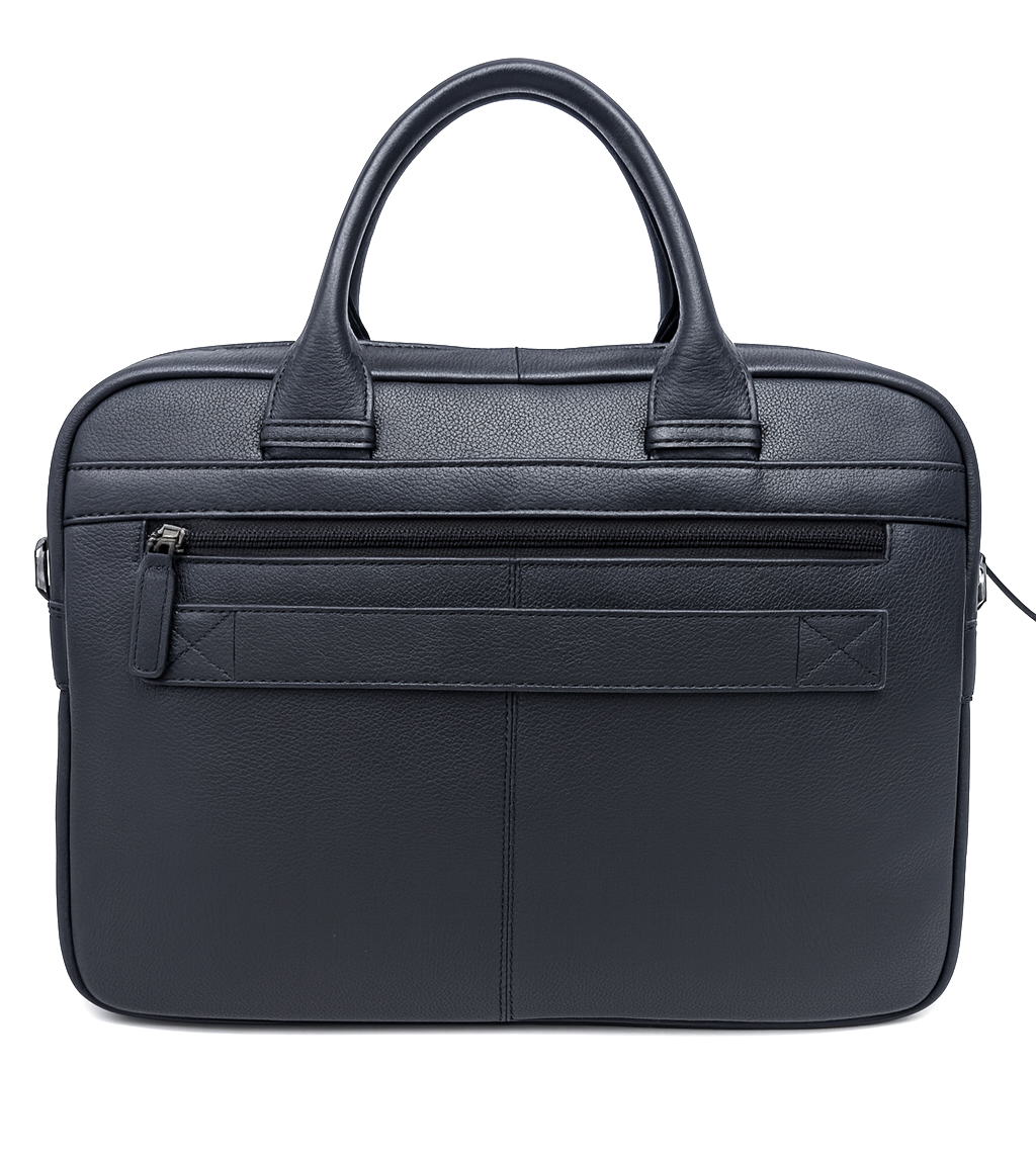 Leather Laptop Bag for Men - Full Grain Leather messenger Bag -Mens Laptop Bag Black - Oxhide SD14