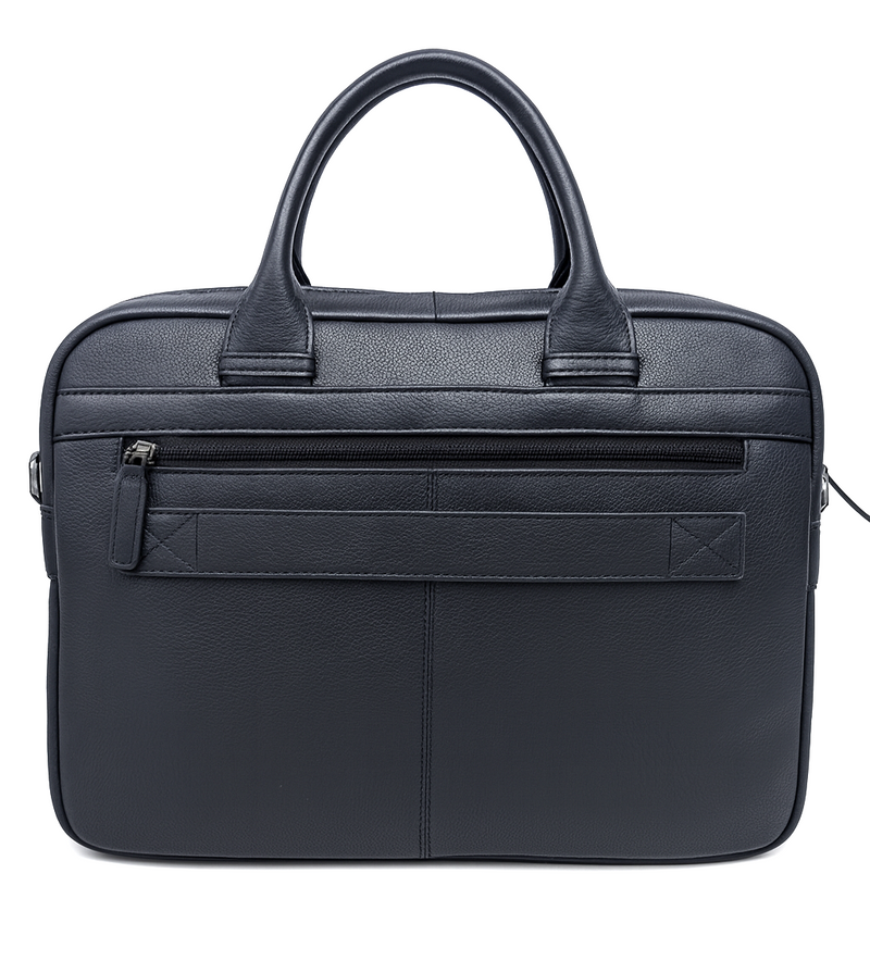 Leather Laptop Bag for Men - Full Grain Leather messenger Bag -Mens Laptop Bag Black - Oxhide SD14