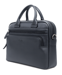 Leather Laptop Bag for Men - Full Grain Leather messenger Bag -Mens Laptop Bag Black - Oxhide SD14