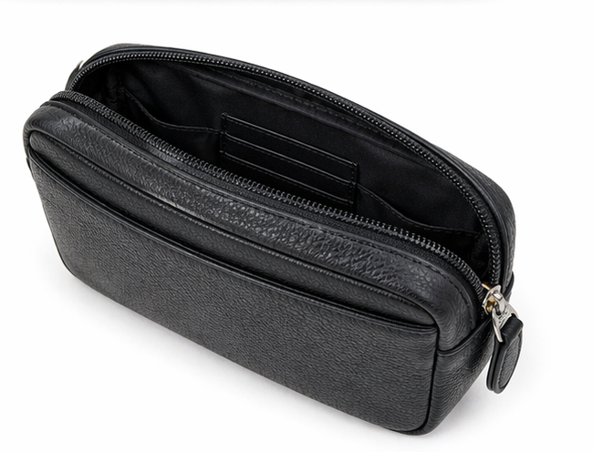 Leather clutch for Men - Leather Bag -Travel Bag-Toliet bag- Wristlet for Men - SD16