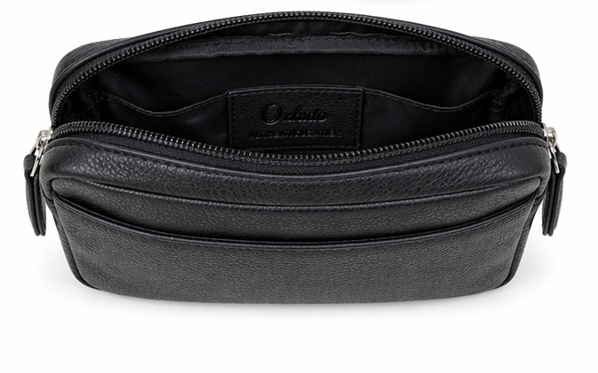 Leather clutch for Men - Leather Bag -Travel Bag-Toliet bag- Wristlet for Men - SD16