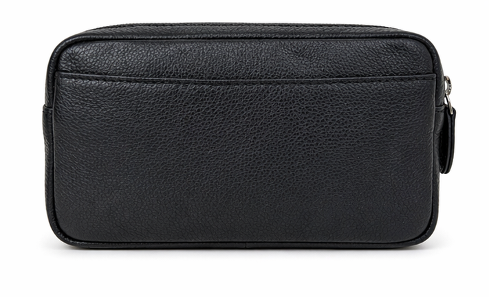 Leather clutch for Men - Leather Bag -Travel Bag-Toliet bag- Wristlet for Men - SD16