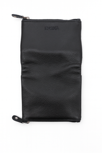 Oxhide Real Leather Coin Pouches Purses  Multi purpose Pouch Card Holder BLACK-SD17