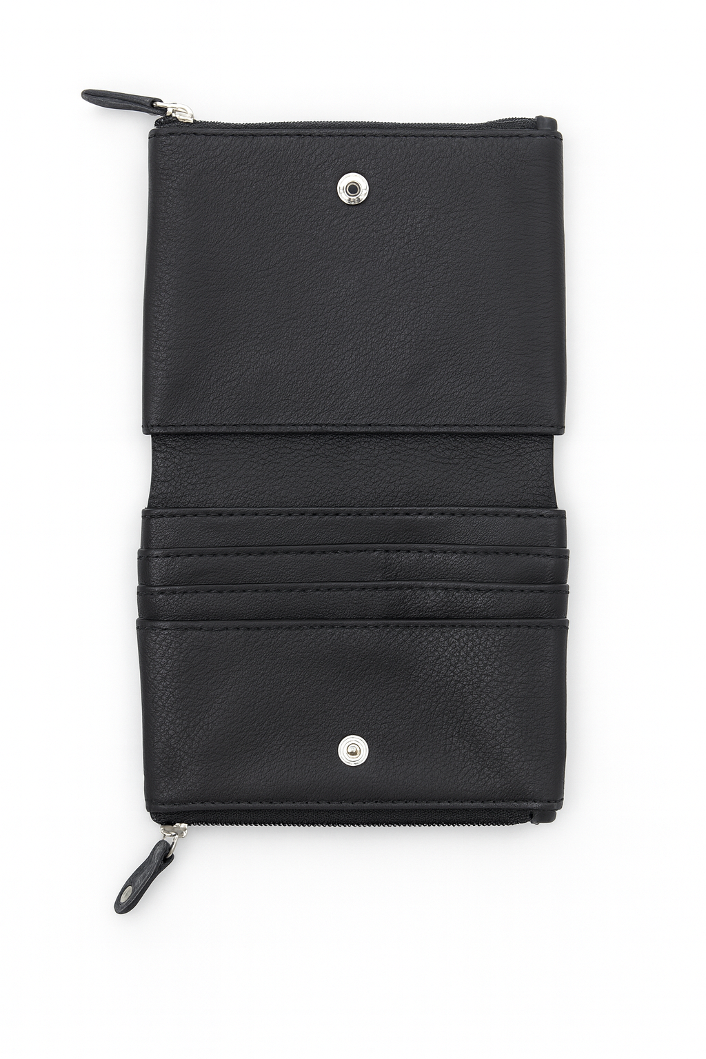 Oxhide Real Leather Coin Pouches Purses  Multi purpose Pouch Card Holder BLACK-SD17