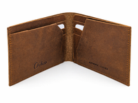 Full Grain Leather Wallet-Slim Wallet Brown- SD24 Oxhide