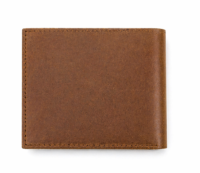 Full Grain Leather Wallet-Slim Wallet Brown- SD24 Oxhide