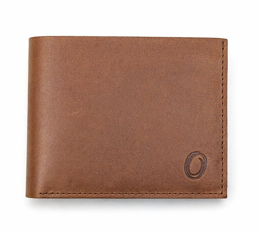 Full Grain Leather Wallet-Slim Wallet Brown- SD24 Oxhide