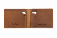 Full Grain Leather Wallet-Slim Wallet Brown- SD24 Oxhide