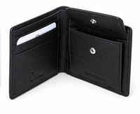 Wallet for Men with coin pouch-Minimalist Wallet -Full Grain Leather Wallet-Slim Wallet BlacK Wallet - SD25 Oxhide