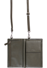 Cow Leather Phone Bag -Top Grain Leather -OXHIDE SDB5 Green