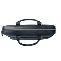Black Mens Leather Laptop office Bag -Travel bag -Sling Bag- Executive Black Bag -Oxhide CR011
