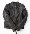 Real Leather Jacket Black- Lamb skin Jacket- Jacket for Men- Oxhide SMITH Black
