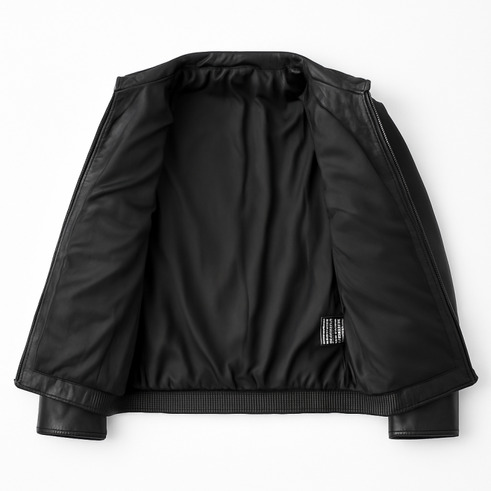 Real Leather Jacket Black- Lamb skin Jacket- Jacket for Men- Oxhide SMITH Black