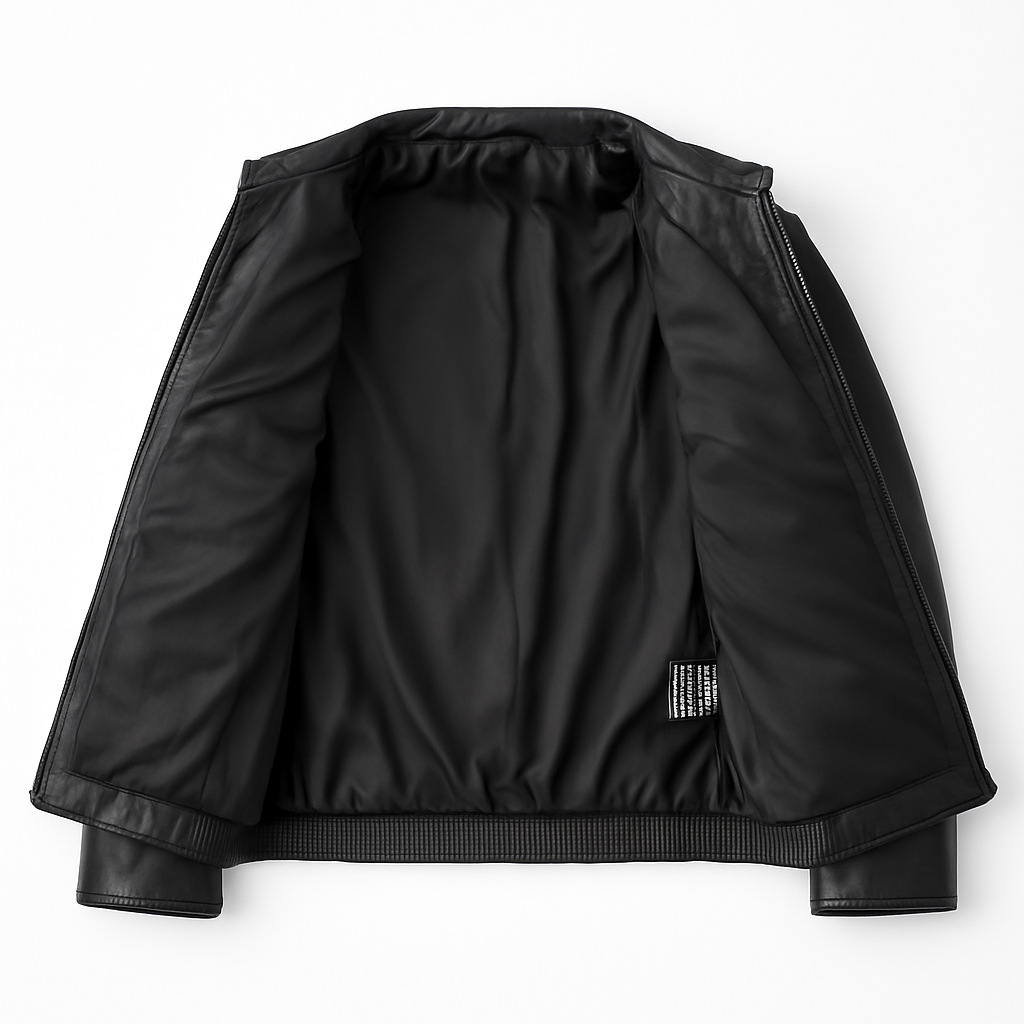 Real Leather Jacket Black- Lamb skin Jacket- Jacket for Men- Oxhide SMITH Black