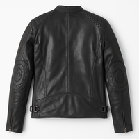 Real Leather Jacket Black- Lamb skin Jacket- Jacket for Men- Oxhide SMITH Black