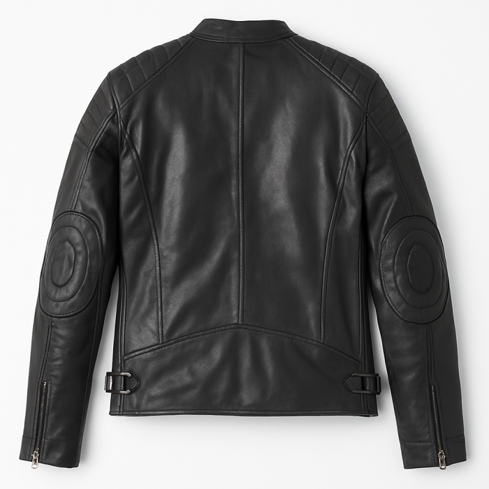 Real Leather Jacket Black- Lamb skin Jacket- Jacket for Men- Oxhide SMITH Black