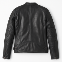 Real Leather Jacket Black- Lamb skin Jacket- Jacket for Men- Oxhide SMITH Black