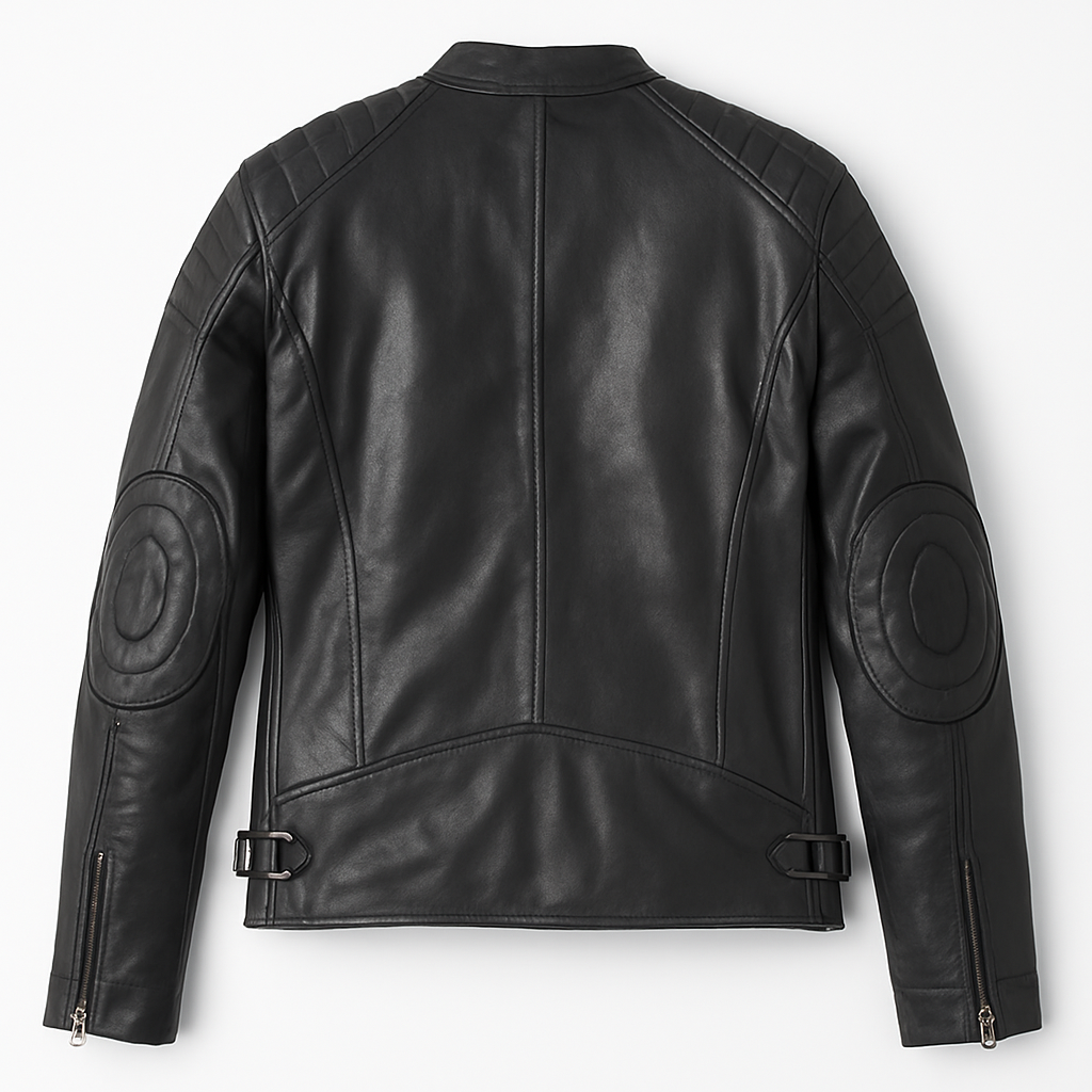 Real Leather Jacket Black- Lamb skin Jacket- Jacket for Men- Oxhide SMITH Black