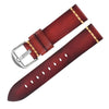 Leather watch strap Tan contrast stitch 20,22 mm - OXHIDE
