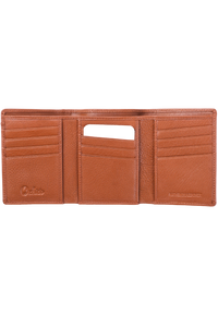 Trifold Wallet Men - Genuine Leather Wallet - Brown Wallet - Compact Wallet - 4199 Oxhide