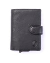 Pull up Wallet for Men -Full Grain Leather Wallet Black- SD05 Oxhide