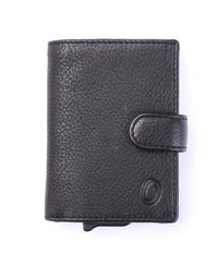 Pull up Wallet for Men -Full Grain Leather Wallet Black- SD05 Oxhide
