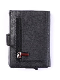 Pull up Wallet for Men -Full Grain Leather Wallet Black- SD05 Oxhide