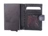 Pull up Wallet for Men -Full Grain Leather Wallet Black- SD05 Oxhide