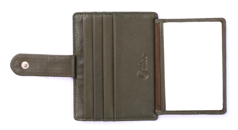 Leather Card Holder -Leather cardholder -Leather Card Case - Leather Card Pouch - Card Sleeve - Oxhide AS4 Green