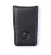 Slim Money Clip for Men and Women  - Full Grain Leather money clip - ER07 Oxhide Black